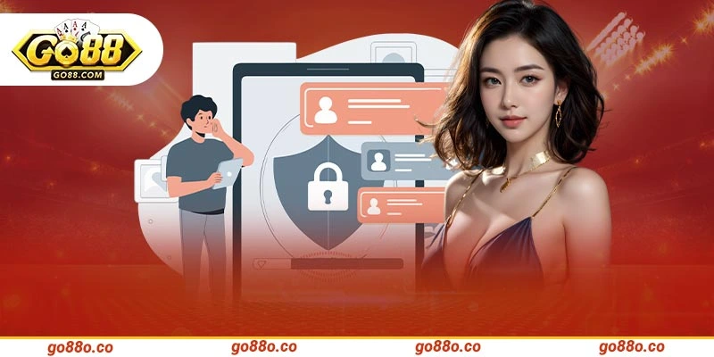 Giao diện thông báo bảo mật trên app GO88 giúp người chơi nhận biết