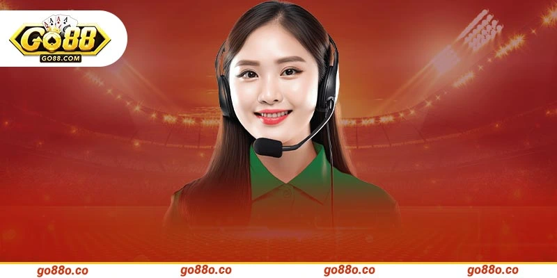 Live chat trên app GO88 được tích hợp với giao diện tối giản